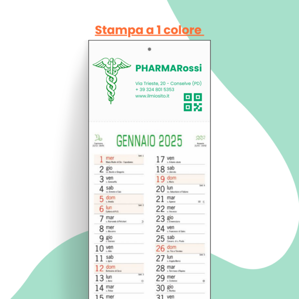 calendario silhouette farmacia