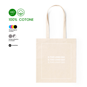 shopping bag in cotone