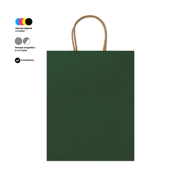 shopper in carta verde