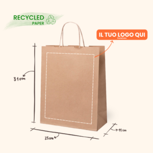 shopper in carta personalizzabili con logo